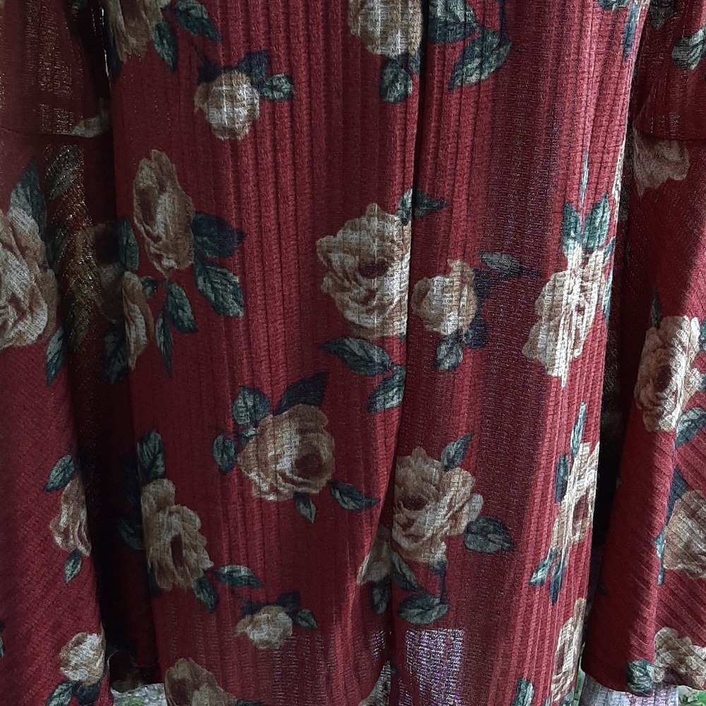 🆕️ Rust Floral Print Sweater - Picture 11 of 12